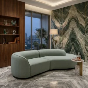 Modern Curved Sofa Set – Premium Designer Sofa (2 Seater & 3 Seater)