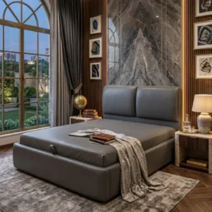 Modern Hydraulic Storage Bed – King, Queen & Double Size