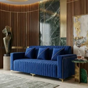 Royal Blue Premium Sofa Set – Modern Luxury Design (3 Seater & L Shape Options)