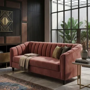 Modern Fabric Sofa Set with Curved Back Design – 3 Seater, 3+2 & 3+1+1 Options