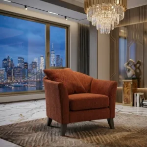 Premium Fabric Accent Chair – Single Seater Sofa for Living Room
