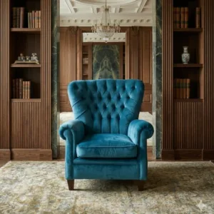 Luxury Tufted Accent Chair – Premium Single Seater Lounge Chair