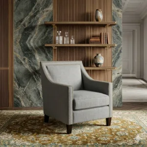 Modern Corner Accent Chair – Premium Single Seater Lounge Chair