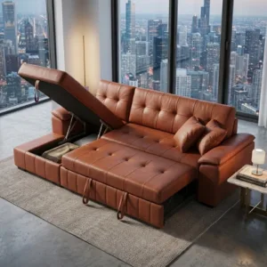 Premium Sofa Cum Bed with Storage – 3 Seater & L Shape Options (Modern Multi-Functional Design)