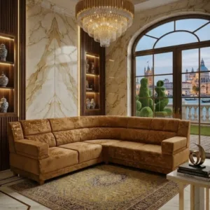 Modern L Shape Sofa Set – 3 Seater & L Shape Options