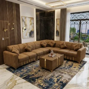 Modern Sectional Sofa Set – 3 Seater, 3+2, 3+1+1 & L Shape Options