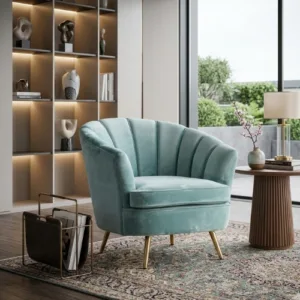 Monta Premium Velvet Accent Armchair – Modern Lounge Chair