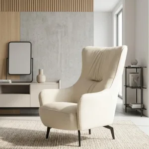 Beliko Premium Comfort Armchair – Modern Luxury Lounge Chair (Beige)