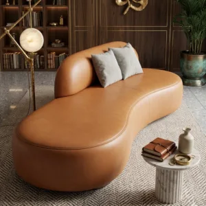 Modern Curved Designer Bench – Luxury Wave Style Seating