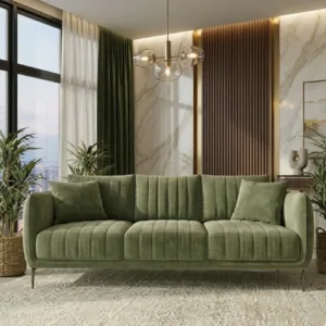 Norbaric Sofa Set – 1 Seater, 2 Seater & 3 Seater Modern Fabric Sofa for Living Room