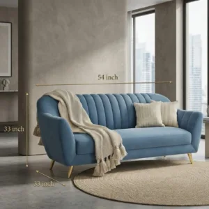 King Sofa Set – 1 Seater, 2 Seater & 3 Seater Fabric Sofa with Compact Design
